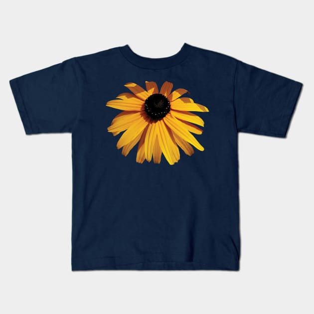 Black Eyed Susans - One Black-Eyed Susan Kids T-Shirt by SusanSavad